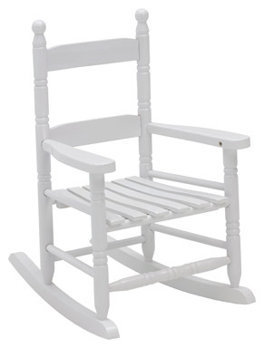 KIDS WOOD ROCKER WHITE