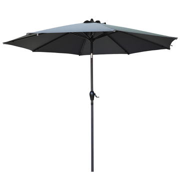 GRAY 9FT OLEFIN UMBRELLA