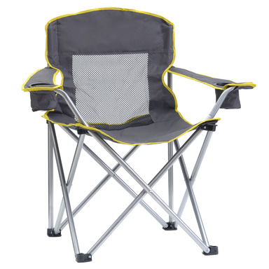 FOLDING CHAIR MESH GRY