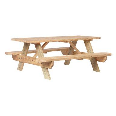 6' Wood Picnic Table