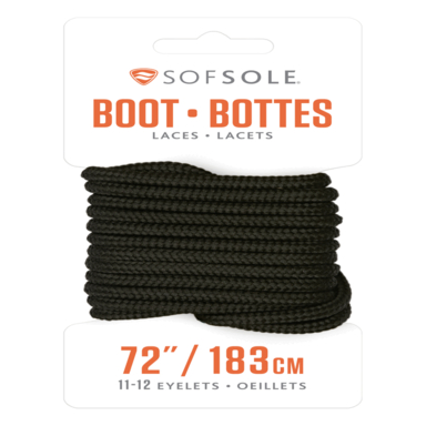 72 Inch Black Boot Lace