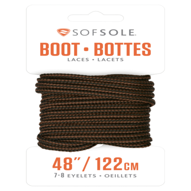 BLK/BRWN BOOT LACE 48"