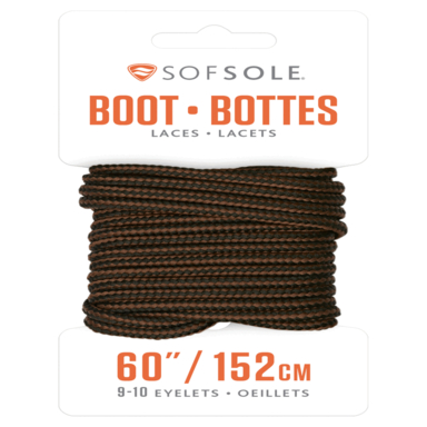 Black/Brown Boot Laces 60"