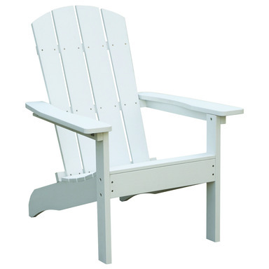 White Resin  Adirondack Chair