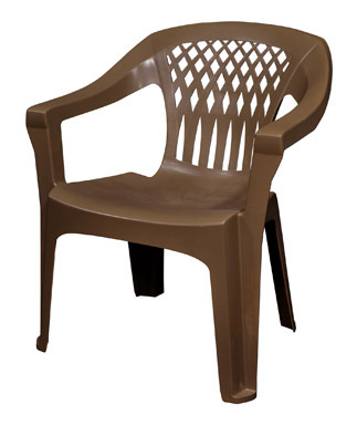 CHAIR STKBLE BROWN