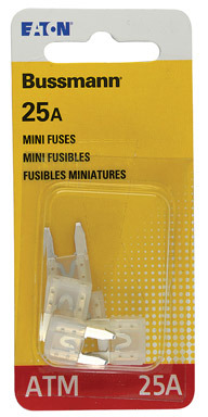 5PK 25A Mini Blade Fuse Clear