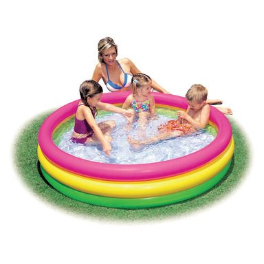 POOL INFLATE 3-RING 58"