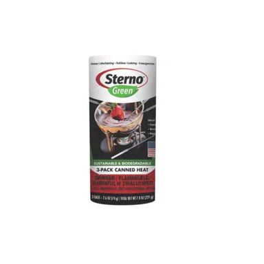 Sterno Green Canned Chafing Fuel 5.75 in. H X 2.5 in. W X 2.5 in. L 7.8 oz 3 pk
