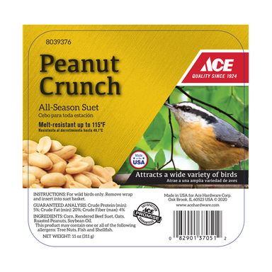 Suet Peanut Crunch 11oz