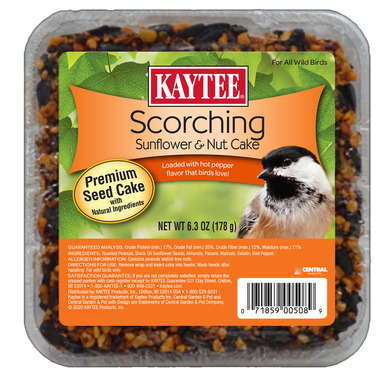 Kaytee Scorching Wild Bird Roasted Peanuts Seed and Nut Cake 6.3 oz
