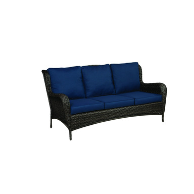 Avondale Wicker Sofa Navy Blue