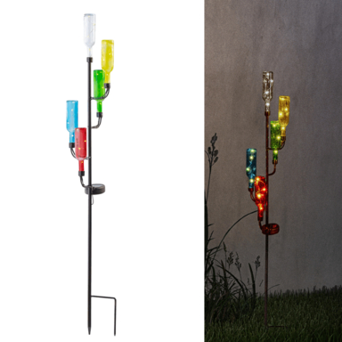 SOLAR STAKE BOTTLE TREE