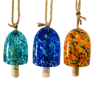 ASSRT BELL WIND CHIME GLS