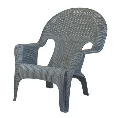 PATIO CHAIR WOVEN GRY