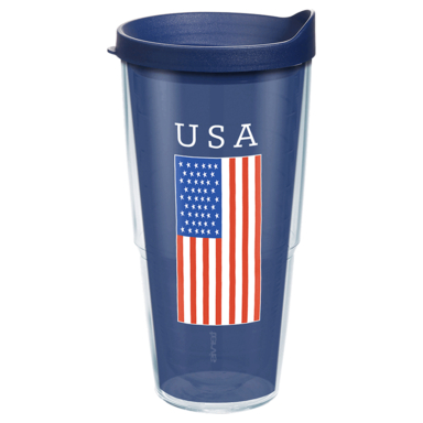 INSLD TMBLR USA FLG 24OZ