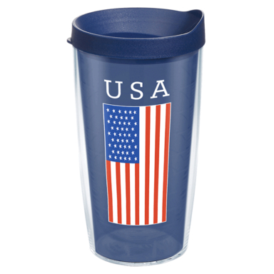 INSLD TMBLR USA FLG 16OZ