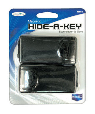 2PK Black Plastic Key Holder
