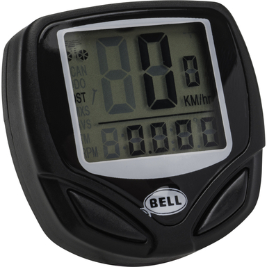 CYCLOMETER 14F PLSTC BLK