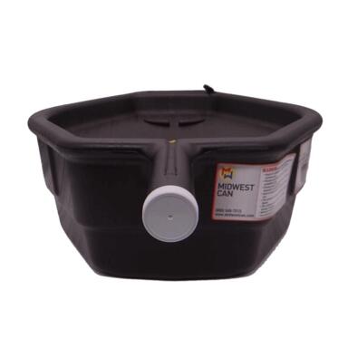 (e) Drain Pan Blk 15qt 6.4"h