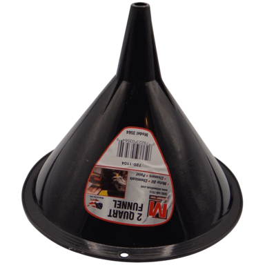 Funnel Blk Plytl 2qt 7"h