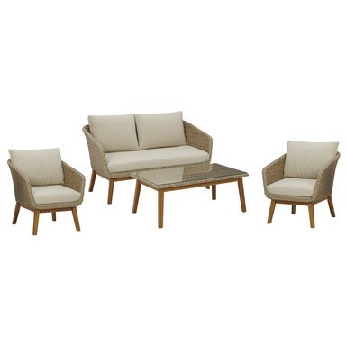 LOVESEAT SET CRYS 5PC