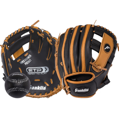 Basebal Glv Blk/tan 9.5"