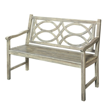 GRAY WOOD BENCH 4'