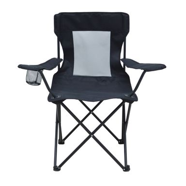 CAMPING CHAIR BLK 35.4"