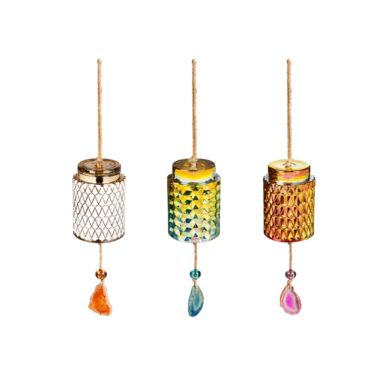 WIND CHIME GLS 10.5" 3PK