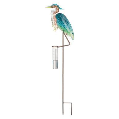 RAIN GAUGE HERON 40"
