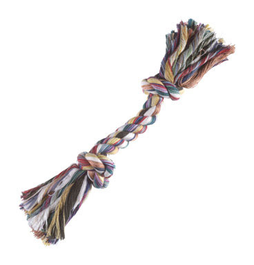 Digger's Multicolored Rag Bone Cotton Rope Dog Tug Toy Large  1