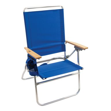 FLDING CHAIR ALUM BLU