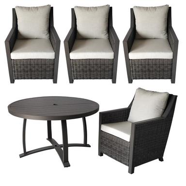 WICKER DINING SET 5 PC