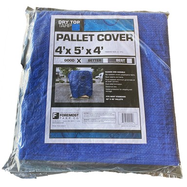 4X4X5 PALLET TARP BLUE