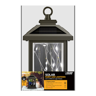 Hanging Solar Lantern Square 4"