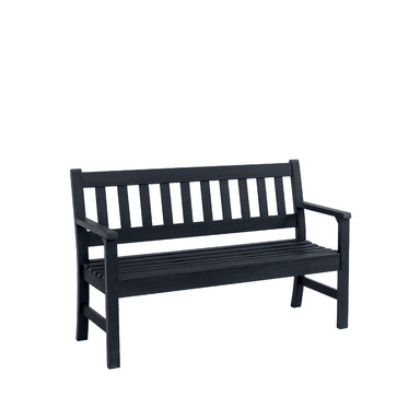 BENCH FAUX WD GRAY 1PC