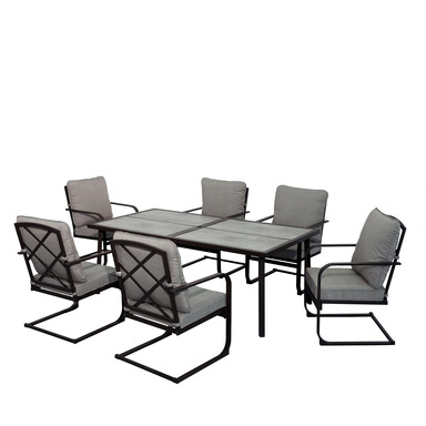 DINING SET W/CSHN 7PC