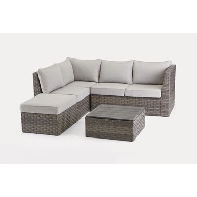 SECTIONAL SOFA BRN 4PC