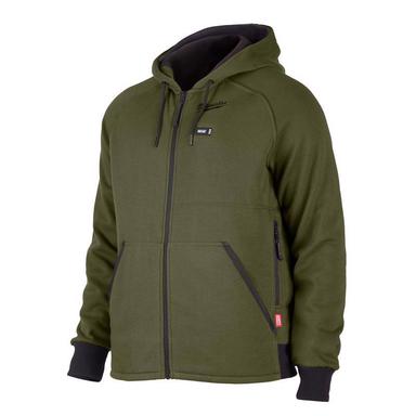 HEATED HOODIE GREEN L