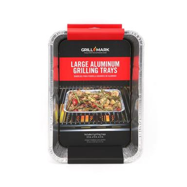 GRILLING PAN ALU LRG 6PK