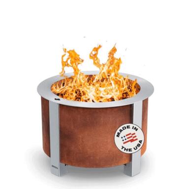 FIRE PIT STL PATINA 19"