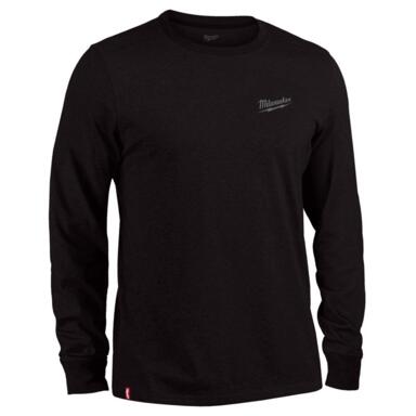TEE SHIRT LNG SLV BLCK L