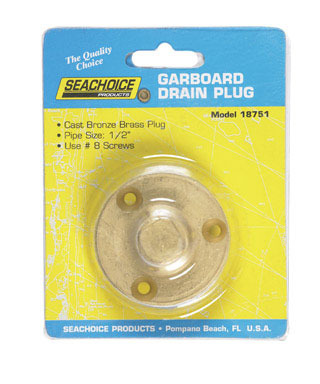 PLUG DRAIN GARBRD SET 2"