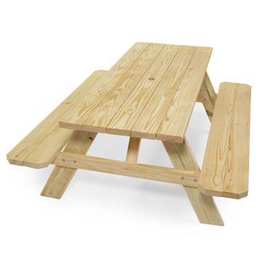 6' Wood Picnic Table
