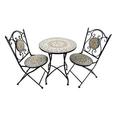 BISTRO SET STEEL 3PC