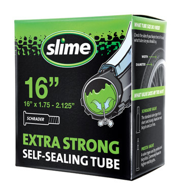 BIKE TUBE W/SLIME 16"