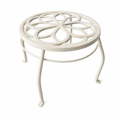 La Plant Stand Iron 9" Wht