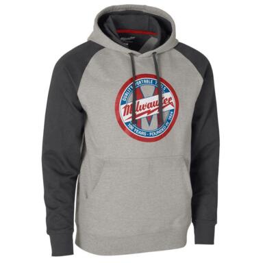 NS MW HOODIE RAGLN GRY L