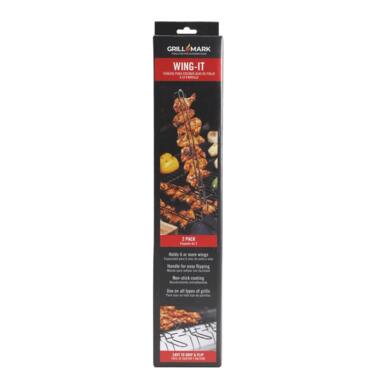 SKEWER STEEL BLACK 2PK
