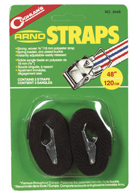 Coghlan's 0.75 in. W X 48 in. L Black Arno Strap 1 lb 2 pk